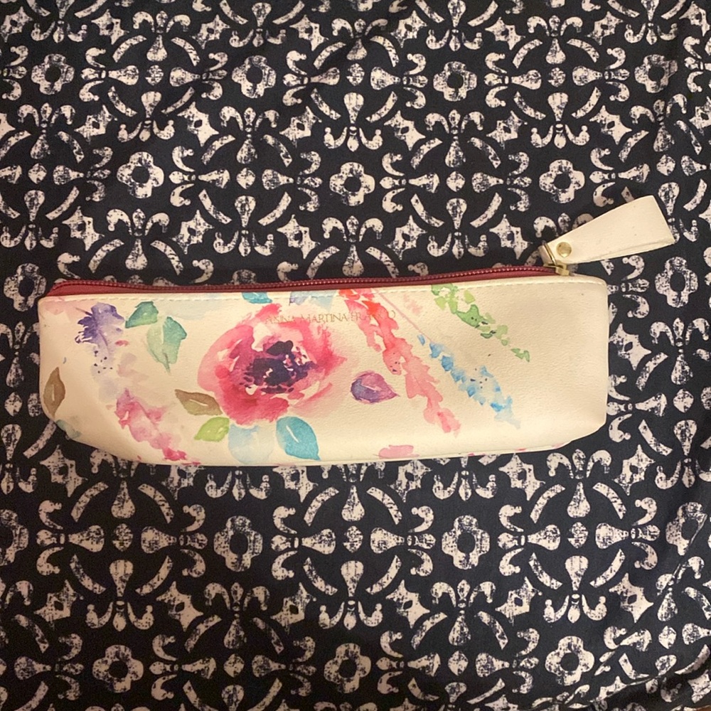 Anna Martina Franco Rare Pencil Case Cosmetic HandBag